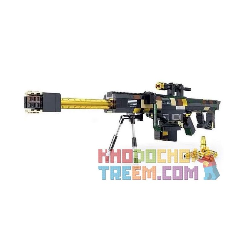 Kazi KY88031 88031 non Lego SÚNG BẮN TỈA M82A1 TỔ HỢP bộ đồ chơi xếp lắp ráp ghép mô hình Military Army Quân Sự Bộ Đội 1107 khối