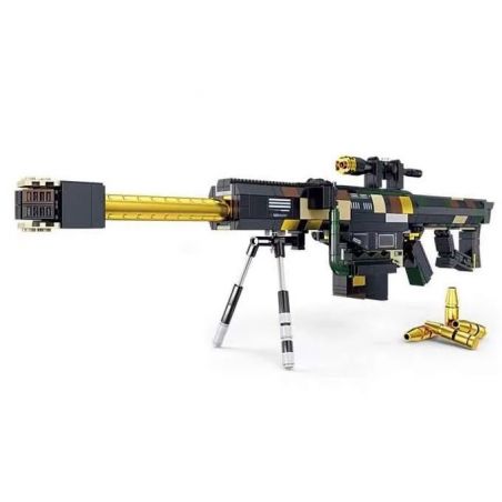 Kazi KY88031 88031 non  SÚNG BẮN TỈA M82A1 TỔ HỢP bộ đồ chơi xếp lắp ráp ghép mô hình Military Army Quân Sự Bộ Đội 1107 khối