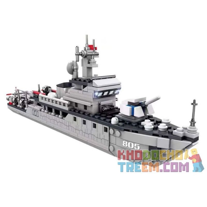 Kazi KY84161 84161 non Lego NATIONAL POWER EAGLE MỚI TÀU QUÉT MÌN LOẠI 081 (LỚP WUSHICHI) bộ đồ chơi xếp lắp ráp ghép mô hình Military Army ALL MILITARY FORCES ARE DEPLOYED Quân Sự Bộ Đội 318 khối