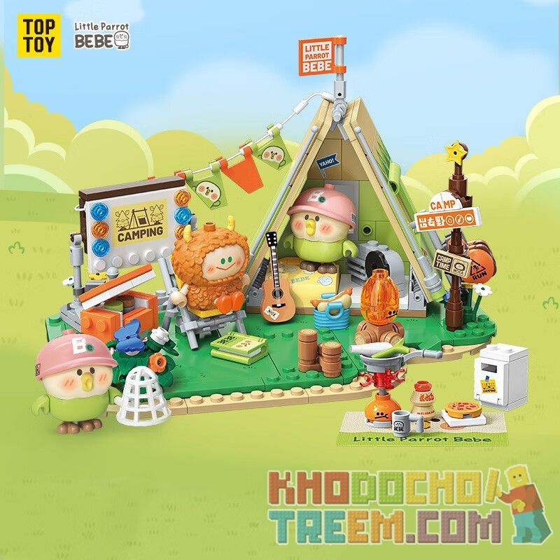 TOP TOY TC2016 2016 non  CẮM TRẠI CON VẸT NHỎ BEBE LỀU bộ đồ chơi xếp lắp ráp ghép mô hình Movie & Game RECREATIONAL TENT Phim Và Trò Chơi 320 khối