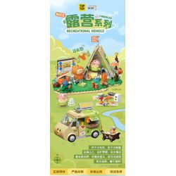 TOP TOY TC2016 2016 non  CẮM TRẠI CON VẸT NHỎ BEBE LỀU bộ đồ chơi xếp lắp ráp ghép mô hình Movie & Game RECREATIONAL TENT Phim Và Trò Chơi 320 khối