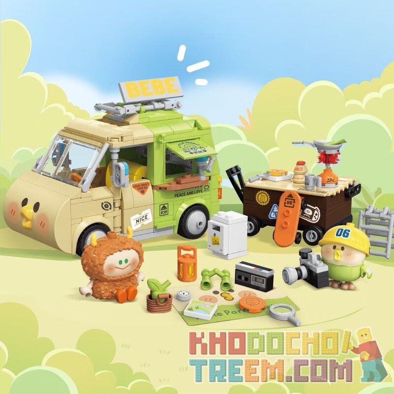 TOP TOY TC2015 2015 non  PARROT BEBE CAMPING XE CẮM TRẠI bộ đồ chơi xếp lắp ráp ghép mô hình Movie & Game RECREATIONAL VEHICLE Phim Và Trò Chơi 410 khối