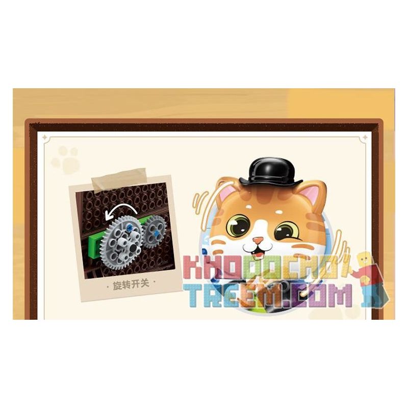 TOP TOY TC1513 1513 non  BẢO TÀNG NGHỆ THUẬT QI MEOW CON TRAI CỦA NGÔI SAO bộ đồ chơi xếp lắp ráp ghép mô hình Arts & Crafts CAT ART MUSEUM THE SON OF MAN