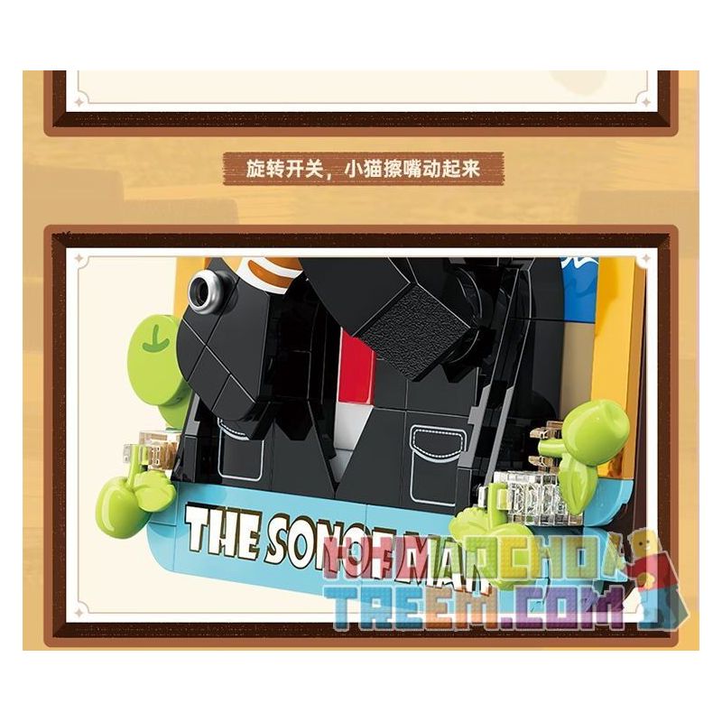 TOP TOY TC1513 1513 non  BẢO TÀNG NGHỆ THUẬT QI MEOW CON TRAI CỦA NGÔI SAO bộ đồ chơi xếp lắp ráp ghép mô hình Arts & Crafts CAT ART MUSEUM THE SON OF MAN