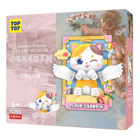 TOP TOY TC1512 1512 non  BẢO TÀNG NGHỆ THUẬT QIMIAO CUPID THẦN TÌNH YÊU bộ đồ chơi xếp lắp ráp ghép mô hình Arts & Crafts CAT ART MUSEUM CUPID‘S ARROW