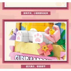 TOP TOY TC1512 1512 non  BẢO TÀNG NGHỆ THUẬT QIMIAO CUPID THẦN TÌNH YÊU bộ đồ chơi xếp lắp ráp ghép mô hình Arts & Crafts CAT ART MUSEUM CUPID‘S ARROW