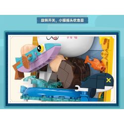 TOP TOY TC1511 1511 non  BẢO TÀNG NGHỆ THUẬT QIMIAO CON MÈO THỔI SÁO bộ đồ chơi xếp lắp ráp ghép mô hình Arts & Crafts CAT ART MUSEUM THE FIFER