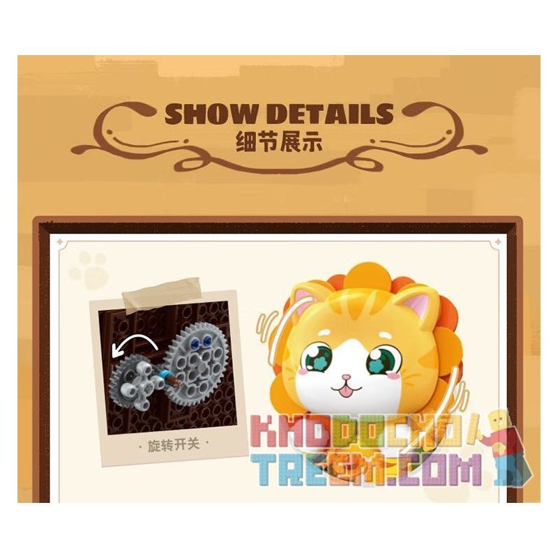 TOP TOY TC1510 1510 non  BẢO TÀNG NGHỆ THUẬT QIMIAO CHAI MÈO HƯỚNG DƯƠNG bộ đồ chơi xếp lắp ráp ghép mô hình Arts & Crafts CAT ART MUSEUM SUNFLOWER