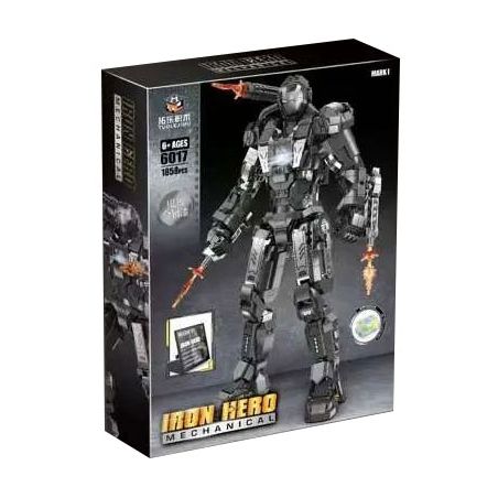 THULE 6017 non  CỖ MÁY CHIẾN TRANH MARK bộ đồ chơi xếp lắp ráp ghép mô hình Super Heroes IRON HERO Siêu Nhân Anh Hùng 1858 khối