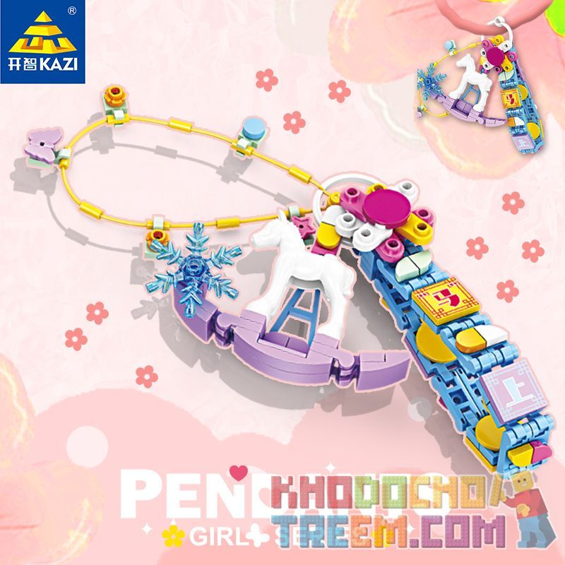 Kazi KY81112 81112 non  MẶT DÂY CHUYỀN bộ đồ chơi xếp lắp ráp ghép mô hình Dots PENDANTS 648 khối