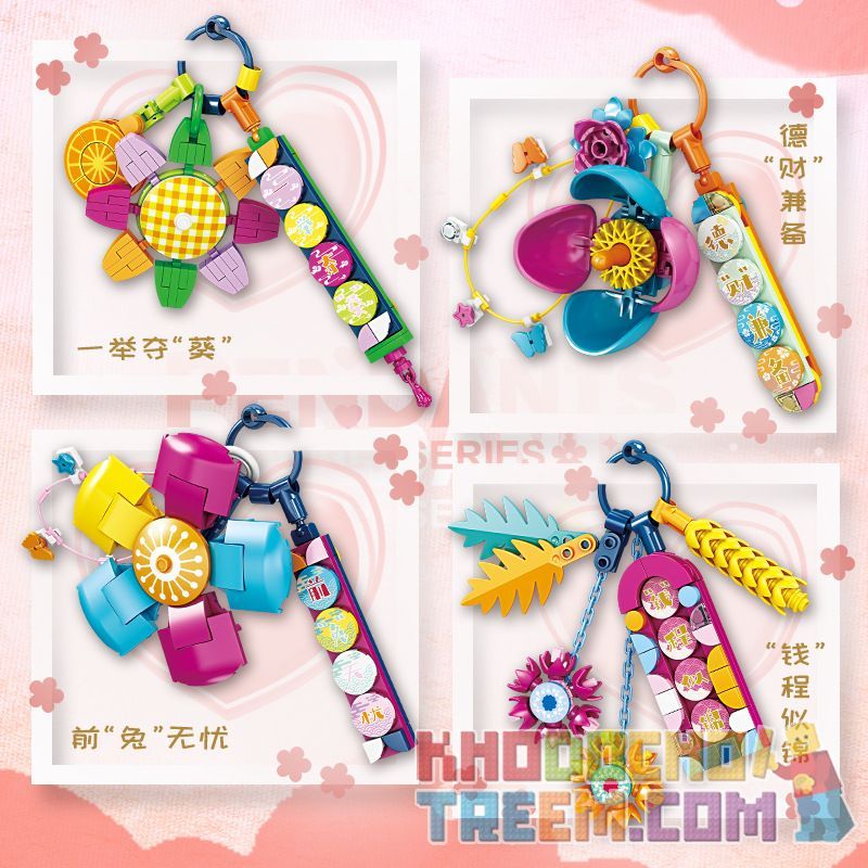 Kazi KY81112 81112 non  MẶT DÂY CHUYỀN bộ đồ chơi xếp lắp ráp ghép mô hình Dots PENDANTS 648 khối