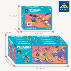 Kazi KY81112 81112 non  MẶT DÂY CHUYỀN bộ đồ chơi xếp lắp ráp ghép mô hình Dots PENDANTS 648 khối