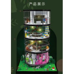 MouldKing 16013 Mould King 16013 non  THÁP TRONG SUỐT bộ đồ chơi xếp lắp ráp ghép mô hình Creator TRANSPARENT TOWER Sáng Tạo 3466 khối