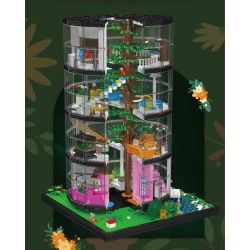 MouldKing 16013 Mould King 16013 non  THÁP TRONG SUỐT bộ đồ chơi xếp lắp ráp ghép mô hình Creator TRANSPARENT TOWER Sáng Tạo 3466 khối