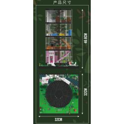 MouldKing 16013 Mould King 16013 non  THÁP TRONG SUỐT bộ đồ chơi xếp lắp ráp ghép mô hình Creator TRANSPARENT TOWER Sáng Tạo 3466 khối