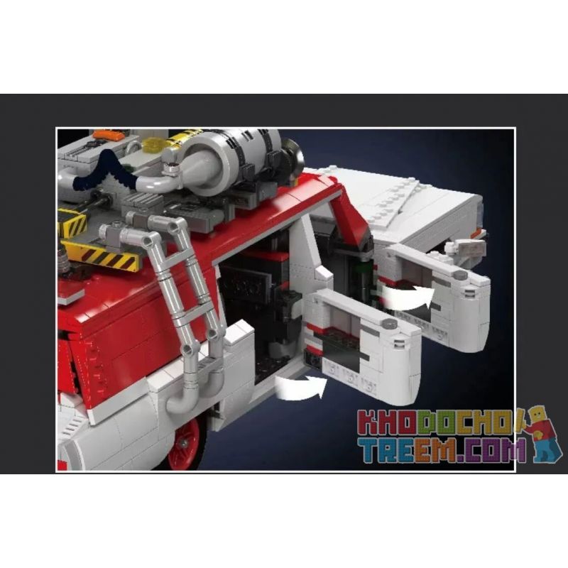 MouldKing 10071 Mould King 10071 non  XE BUÝT MA bộ đồ chơi xếp lắp ráp ghép mô hình Creator GHOST HUNTER BUS Sáng Tạo 2468 khối