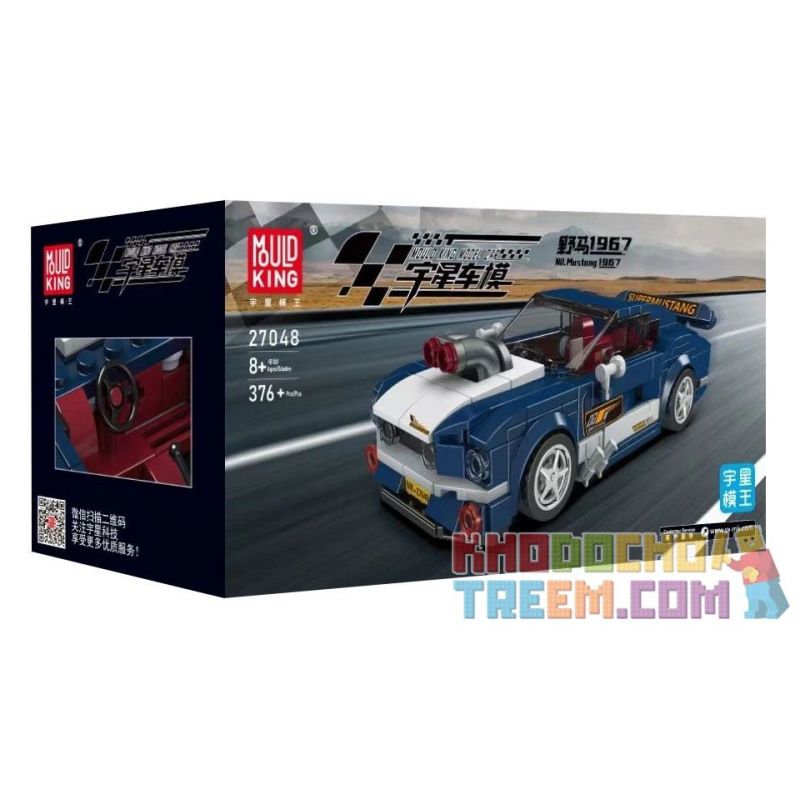 MouldKing 27048 Mould King 27048 non Lego MUSTANG 1967 bộ đồ chơi xếp lắp ráp ghép mô hình Speed Champions Racing Cars MINI LUXURY CAR MUSTANG 1967 Đua Xe Công Thức 376 khối