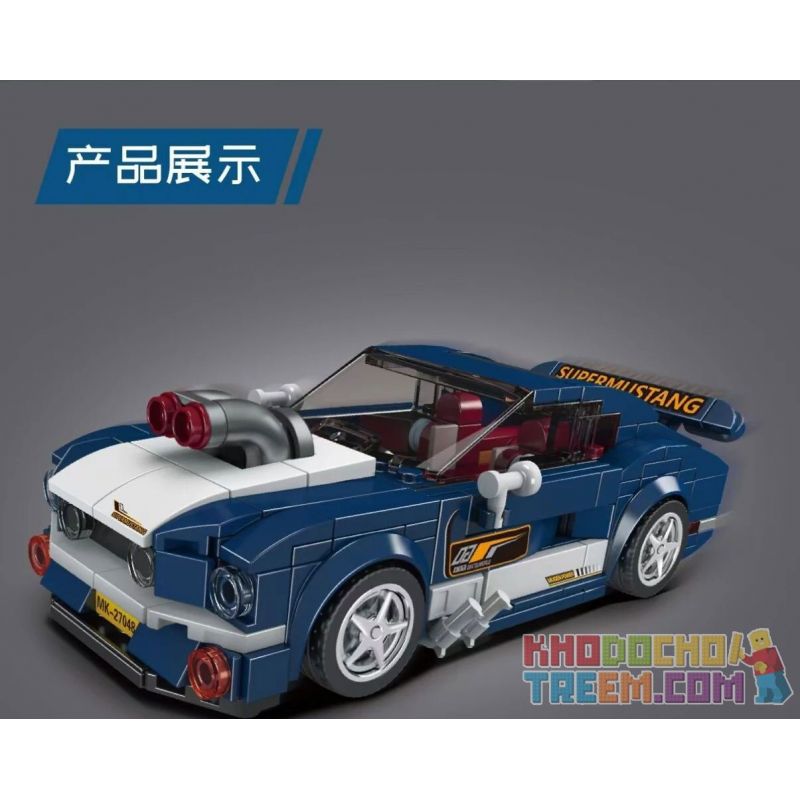 MouldKing 27048 Mould King 27048 non  MUSTANG 1967 bộ đồ chơi xếp lắp ráp ghép mô hình Speed Champions Racing Cars MINI LUXURY CAR MUSTANG 1967 Đua Xe Công Thức 376 khối