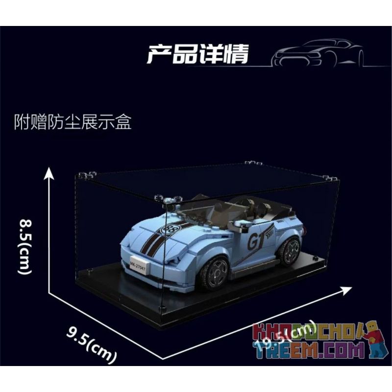 MouldKing 27047 Mould King 27047 non  V.BEETLE MUI TRẦN bộ đồ chơi xếp lắp ráp ghép mô hình Speed Champions Racing Cars MINI LUXURY CAR Đua Xe Công Thức 298 khối