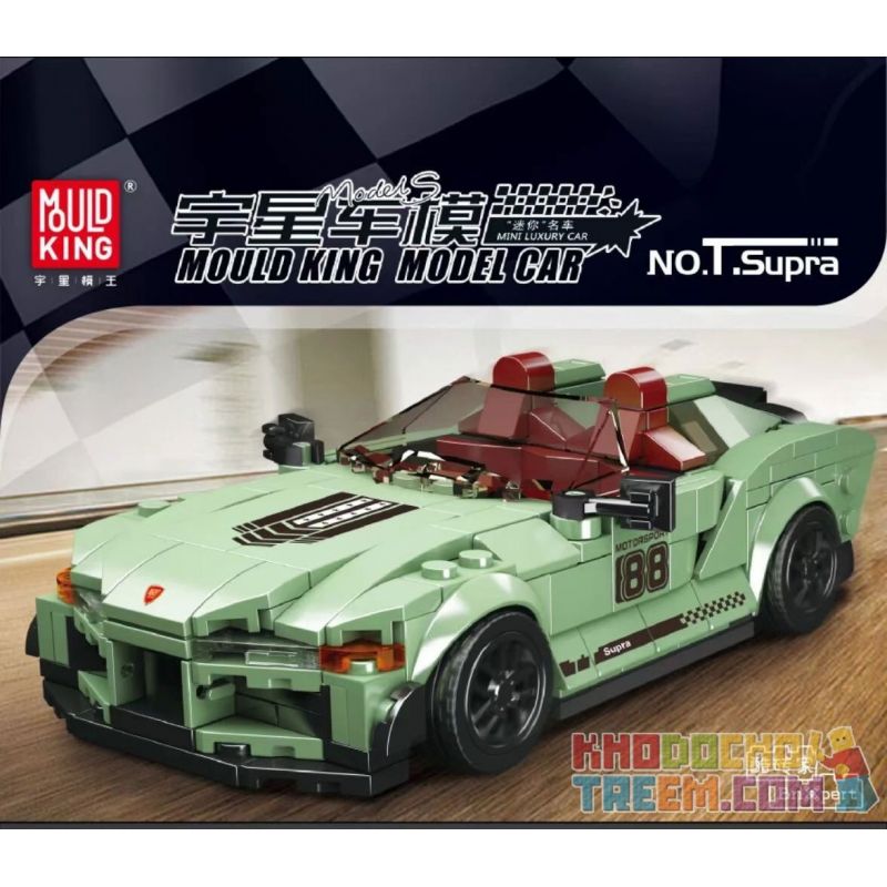 MouldKing 27046 Mould King 27046 non  T.SUPRA MUI TRẦN bộ đồ chơi xếp lắp ráp ghép mô hình Speed Champions Racing Cars MINI LUXURY CAR TOYOTA SUPRA Đua Xe Công Thức 348 khối