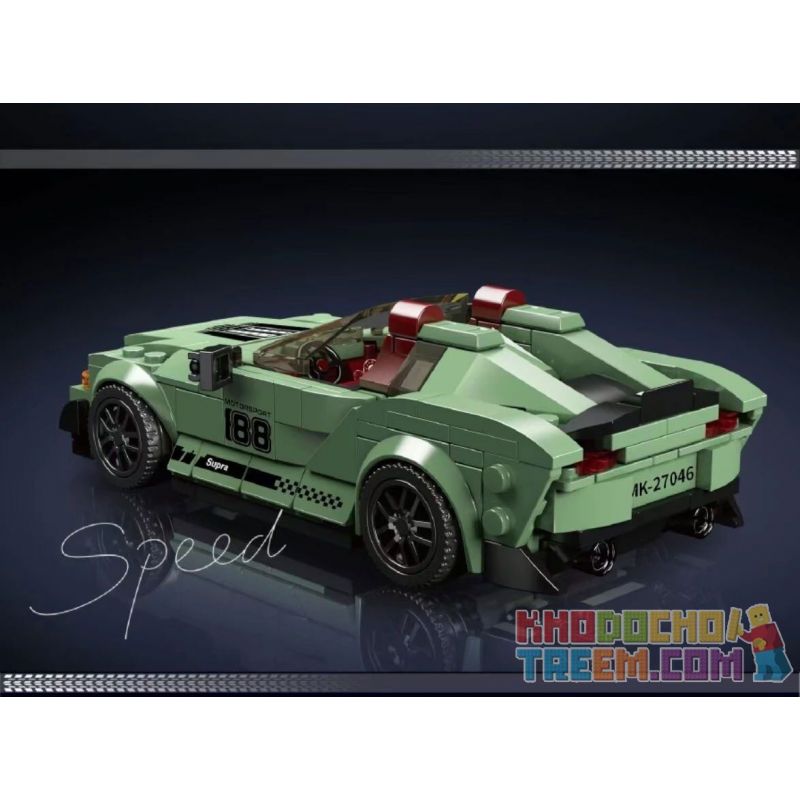 MouldKing 27046 Mould King 27046 non  T.SUPRA MUI TRẦN bộ đồ chơi xếp lắp ráp ghép mô hình Speed Champions Racing Cars MINI LUXURY CAR TOYOTA SUPRA Đua Xe Công Thức 348 khối