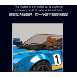 MouldKing 27045 Mould King 27045 non  AMG GTC MUI TRẦN bộ đồ chơi xếp lắp ráp ghép mô hình Speed Champions Racing Cars MINI LUXURY CAR Đua Xe Công Thức 336 khối