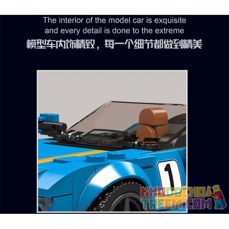 MouldKing 27045 Mould King 27045 non  AMG GTC MUI TRẦN bộ đồ chơi xếp lắp ráp ghép mô hình Speed Champions Racing Cars MINI LUXURY CAR Đua Xe Công Thức 336 khối