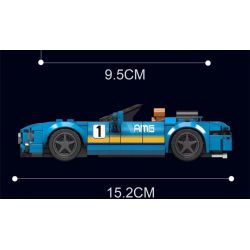 MouldKing 27045 Mould King 27045 non  AMG GTC MUI TRẦN bộ đồ chơi xếp lắp ráp ghép mô hình Speed Champions Racing Cars MINI LUXURY CAR Đua Xe Công Thức 336 khối