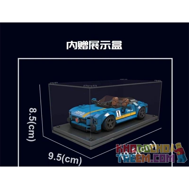 MouldKing 27045 Mould King 27045 non  AMG GTC MUI TRẦN bộ đồ chơi xếp lắp ráp ghép mô hình Speed Champions Racing Cars MINI LUXURY CAR Đua Xe Công Thức 336 khối