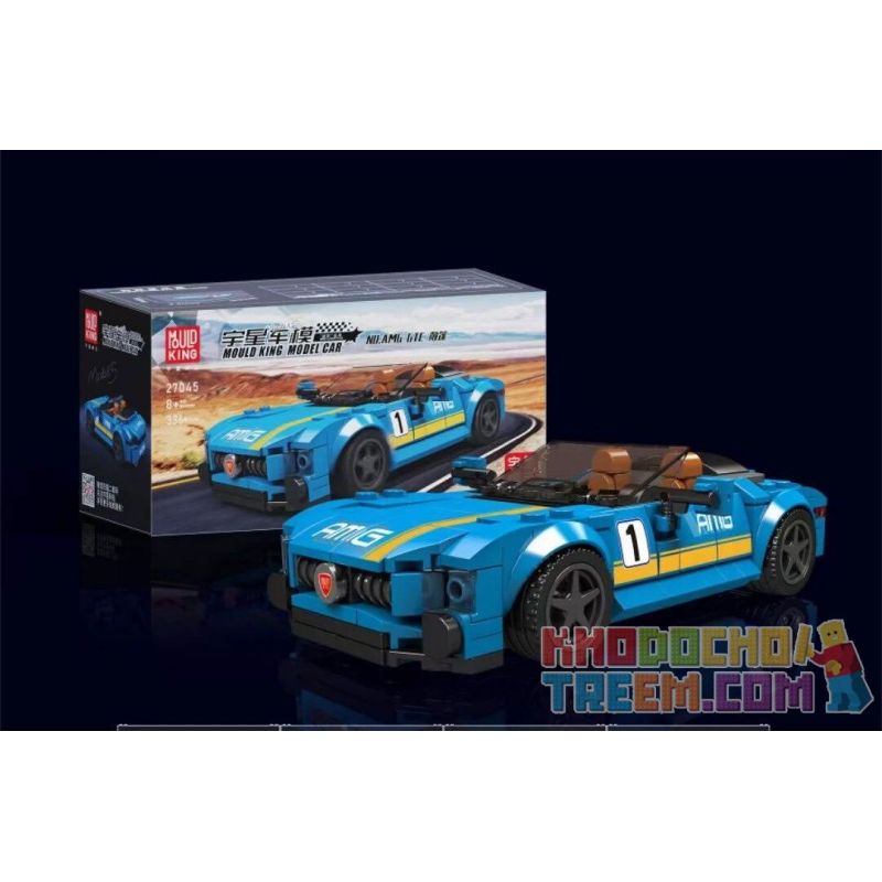 MouldKing 27045 Mould King 27045 non  AMG GTC MUI TRẦN bộ đồ chơi xếp lắp ráp ghép mô hình Speed Champions Racing Cars MINI LUXURY CAR Đua Xe Công Thức 336 khối