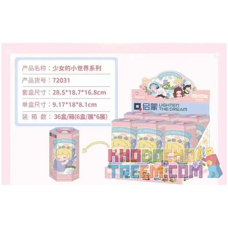QMAN ENLIGHTEN KEEPPLEY 72031 non  MINI WORLD HỘP MÙ CẢNH LOẠT THẾ GIỚI NHỎ CỦA CÔ GÁI bộ đồ chơi xếp lắp ráp ghép mô hình Movie & Game HELLO MINIWORLD MY LITTLE GIRLS Phim Và Trò Chơi
