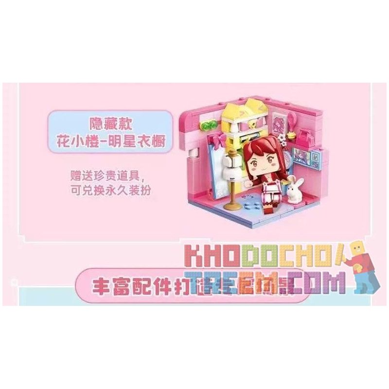 QMAN ENLIGHTEN KEEPPLEY 72031 non  MINI WORLD HỘP MÙ CẢNH LOẠT THẾ GIỚI NHỎ CỦA CÔ GÁI bộ đồ chơi xếp lắp ráp ghép mô hình Movie & Game HELLO MINIWORLD MY LITTLE GIRLS Phim Và Trò Chơi