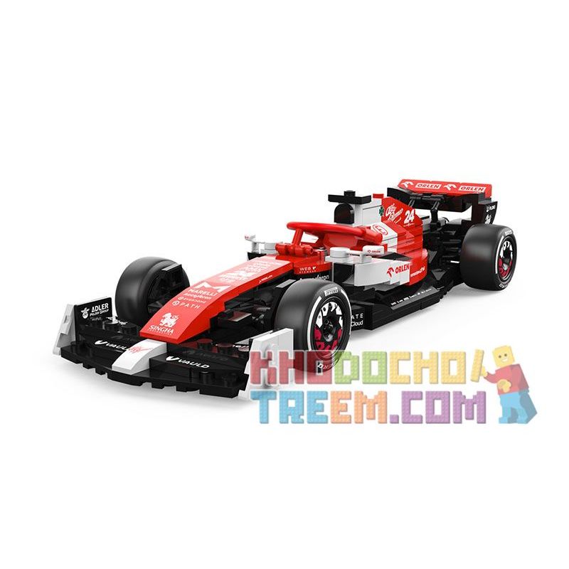 RASTAR 92300 non  ALFA ROMEO F1 C42 1:24 tỷ lệ 1:24 bộ đồ chơi xếp lắp ráp ghép mô hình Speed Champions Racing Cars 2022 ALFA ROMEO F1 C42 Đua Xe Công Thức 340 khối