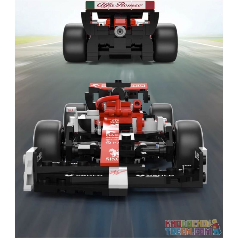 RASTAR 92300 non  ALFA ROMEO F1 C42 1:24 tỷ lệ 1:24 bộ đồ chơi xếp lắp ráp ghép mô hình Speed Champions Racing Cars 2022 ALFA ROMEO F1 C42 Đua Xe Công Thức 340 khối