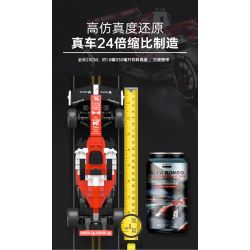 RASTAR 92300 non  ALFA ROMEO F1 C42 1:24 tỷ lệ 1:24 bộ đồ chơi xếp lắp ráp ghép mô hình Speed Champions Racing Cars 2022 ALFA ROMEO F1 C42 Đua Xe Công Thức 340 khối