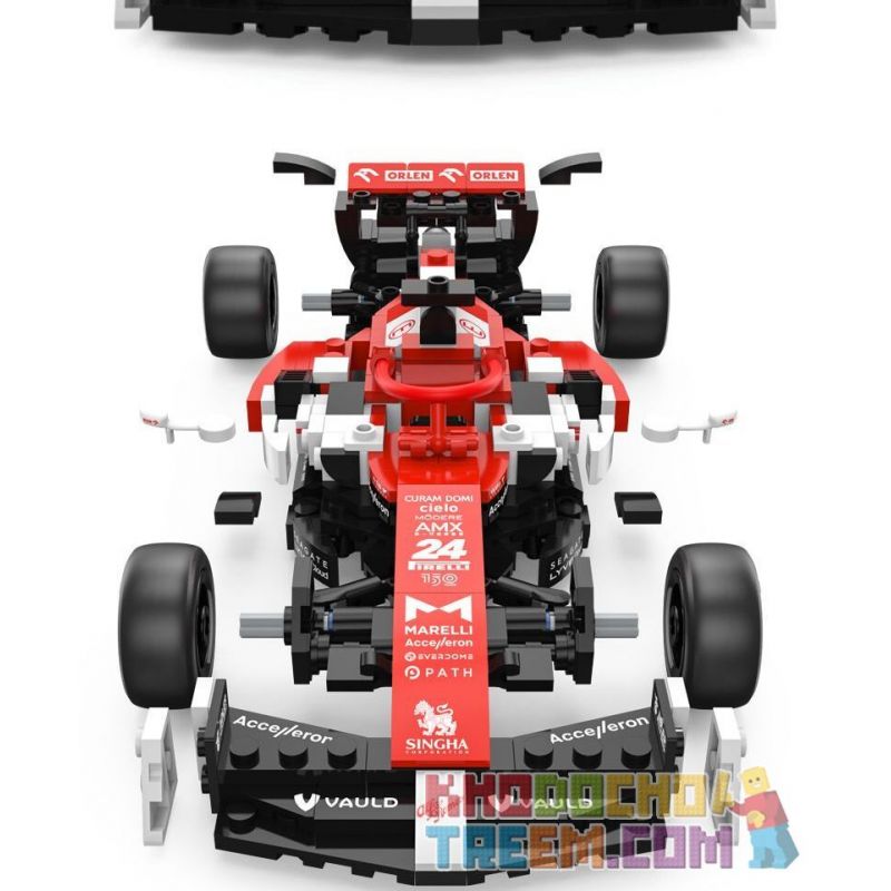 RASTAR 92300 non  ALFA ROMEO F1 C42 1:24 tỷ lệ 1:24 bộ đồ chơi xếp lắp ráp ghép mô hình Speed Champions Racing Cars 2022 ALFA ROMEO F1 C42 Đua Xe Công Thức 340 khối