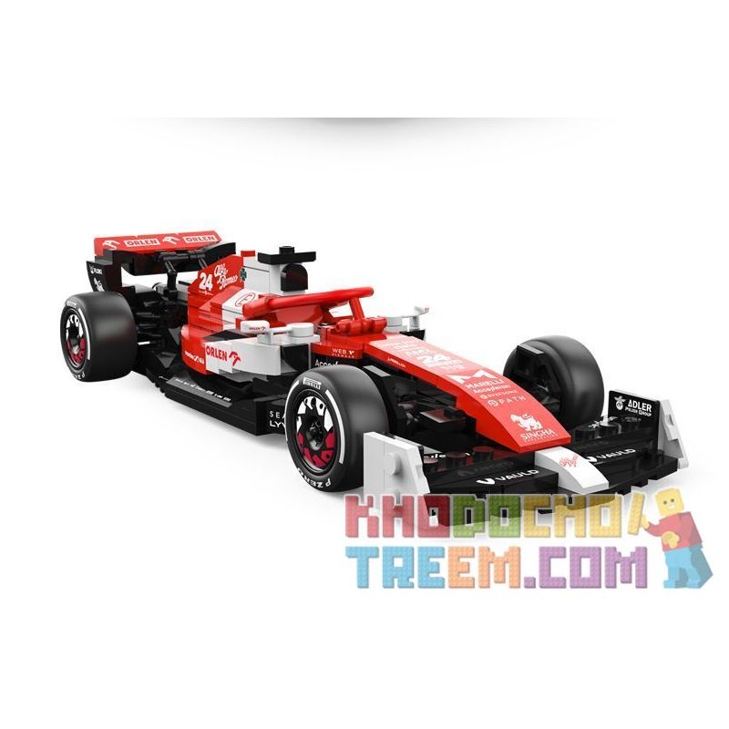 RASTAR 92300 non  ALFA ROMEO F1 C42 1:24 tỷ lệ 1:24 bộ đồ chơi xếp lắp ráp ghép mô hình Speed Champions Racing Cars 2022 ALFA ROMEO F1 C42 Đua Xe Công Thức 340 khối
