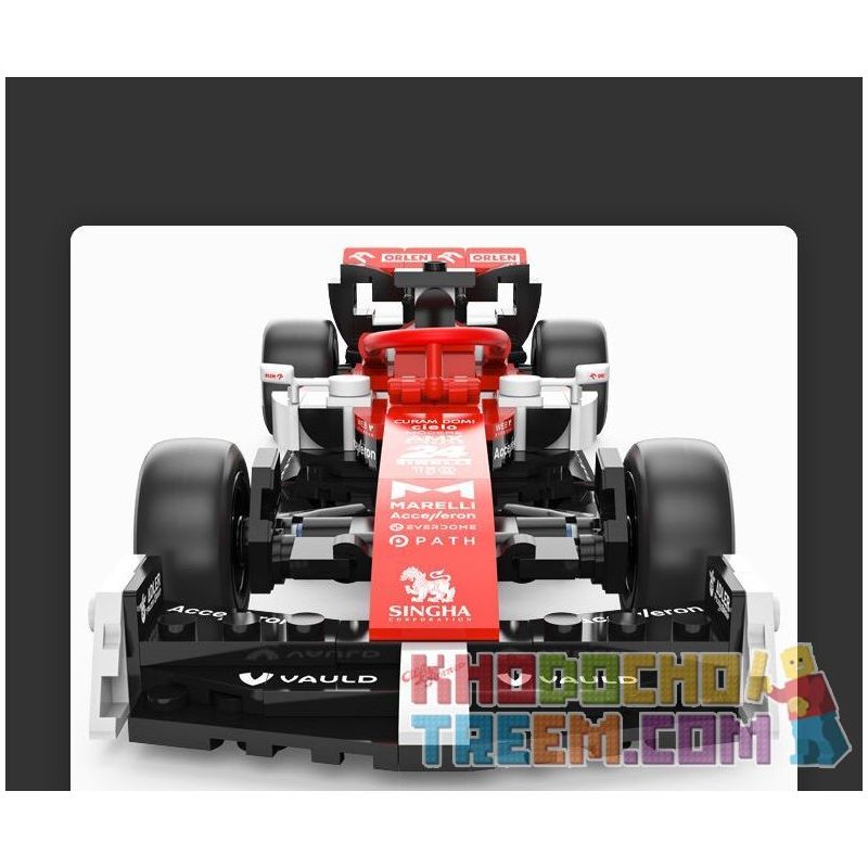 RASTAR 92300 non  ALFA ROMEO F1 C42 1:24 tỷ lệ 1:24 bộ đồ chơi xếp lắp ráp ghép mô hình Speed Champions Racing Cars 2022 ALFA ROMEO F1 C42 Đua Xe Công Thức 340 khối