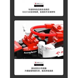 RASTAR 92300 non  ALFA ROMEO F1 C42 1:24 tỷ lệ 1:24 bộ đồ chơi xếp lắp ráp ghép mô hình Speed Champions Racing Cars 2022 ALFA ROMEO F1 C42 Đua Xe Công Thức 340 khối
