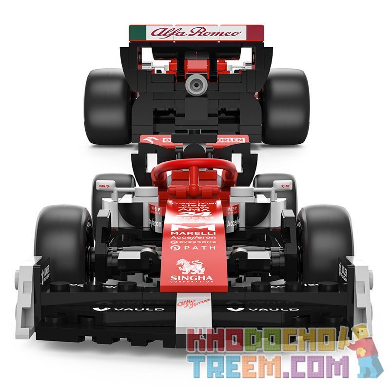 RASTAR 92300 non  ALFA ROMEO F1 C42 1:24 tỷ lệ 1:24 bộ đồ chơi xếp lắp ráp ghép mô hình Speed Champions Racing Cars 2022 ALFA ROMEO F1 C42 Đua Xe Công Thức 340 khối