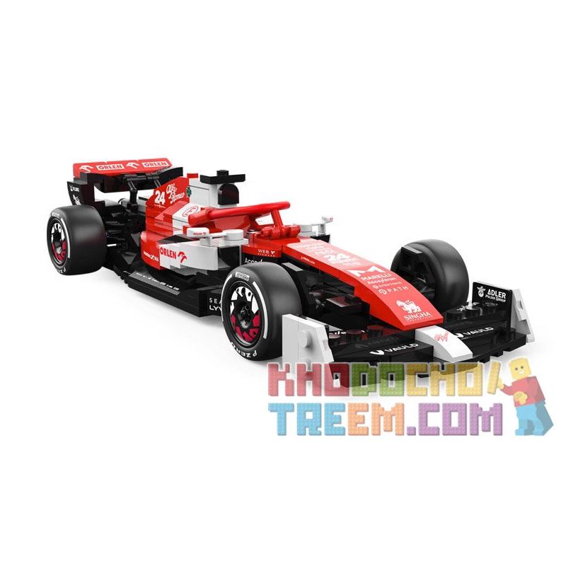 RASTAR 92300 non  ALFA ROMEO F1 C42 1:24 tỷ lệ 1:24 bộ đồ chơi xếp lắp ráp ghép mô hình Speed Champions Racing Cars 2022 ALFA ROMEO F1 C42 Đua Xe Công Thức 340 khối