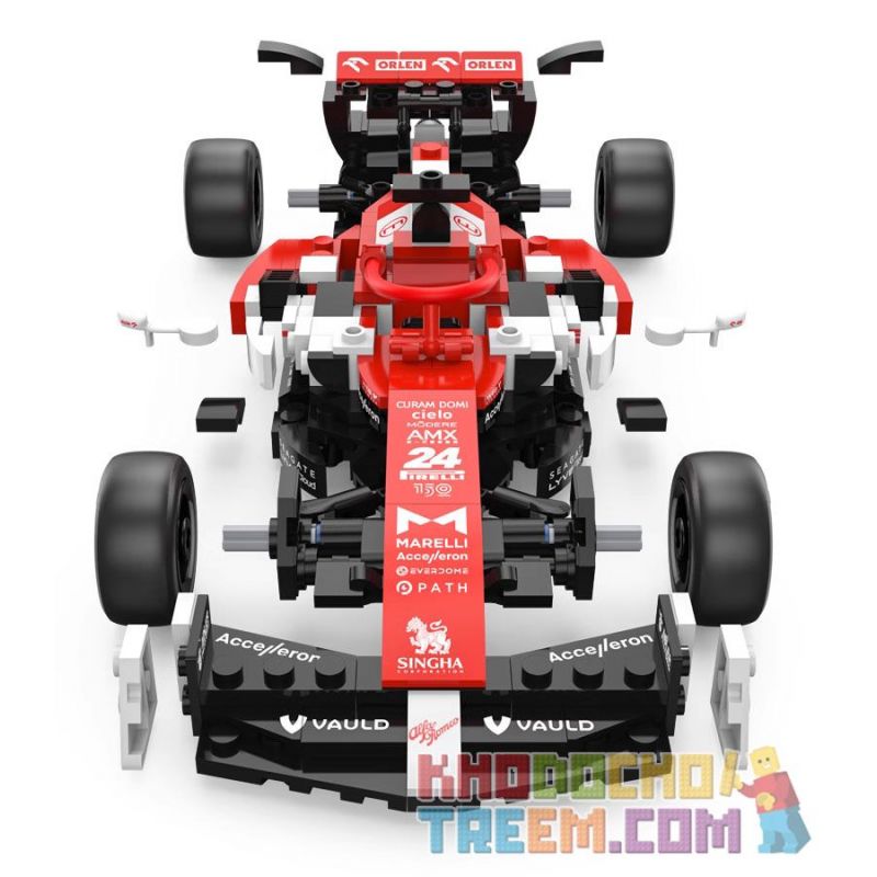 RASTAR 92300 non  ALFA ROMEO F1 C42 1:24 tỷ lệ 1:24 bộ đồ chơi xếp lắp ráp ghép mô hình Speed Champions Racing Cars 2022 ALFA ROMEO F1 C42 Đua Xe Công Thức 340 khối