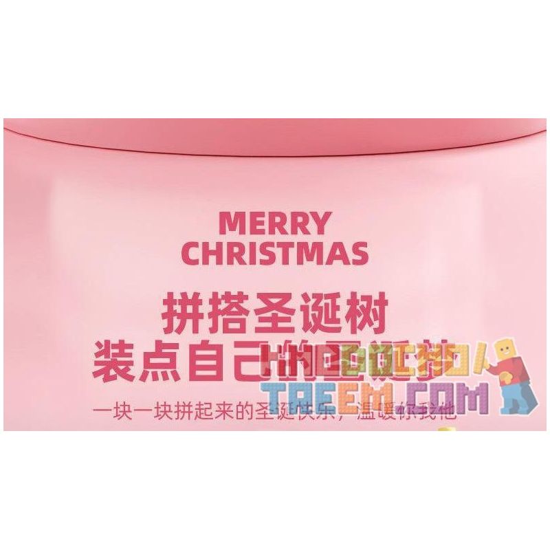 DK 7030 non  HỘP NHẠC XOAY BÁNH XE ĐU QUAY GIÁNG SINH JULES bộ đồ chơi xếp lắp ráp ghép mô hình Creator PINK SKY WHEEL Sáng Tạo