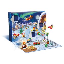 JIESTAR 59069 non  HỘP MÙ GIÁNG SINH bộ đồ chơi xếp lắp ráp ghép mô hình Creator Sáng Tạo 387 khối