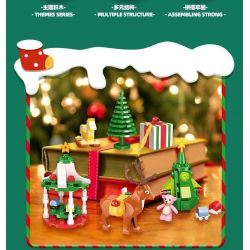 JIESTAR 59069 non  HỘP MÙ GIÁNG SINH bộ đồ chơi xếp lắp ráp ghép mô hình Creator Sáng Tạo 387 khối