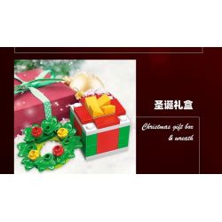 JIESTAR 59069 non  HỘP MÙ GIÁNG SINH bộ đồ chơi xếp lắp ráp ghép mô hình Creator Sáng Tạo 387 khối