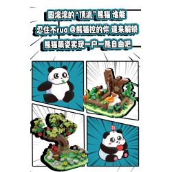 WELLEADZ 8102 non  PANDA ARCHIVES FU NAUGHTY bộ đồ chơi xếp lắp ráp ghép mô hình