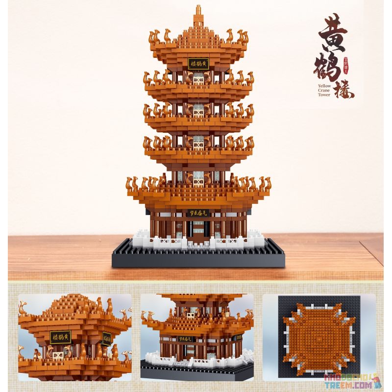 ZHEGAO LZ8246 8246 non Lego THÁP HẠC VÀNG bộ đồ chơi xếp lắp ráp ghép ...