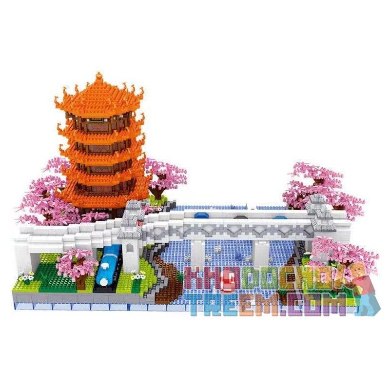 ZHEGAO LZ8269 8269 non Lego THÁP CẨU VÀNG CẦU SÔNG DƯƠNG TỬ bộ đồ chơi xếp lắp ráp ghép mô hình Creator Sáng Tạo 4413 khối