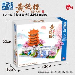 ZHEGAO LZ8269 8269 non  THÁP CẨU VÀNG CẦU SÔNG DƯƠNG TỬ bộ đồ chơi xếp lắp ráp ghép mô hình Creator Sáng Tạo 4413 khối